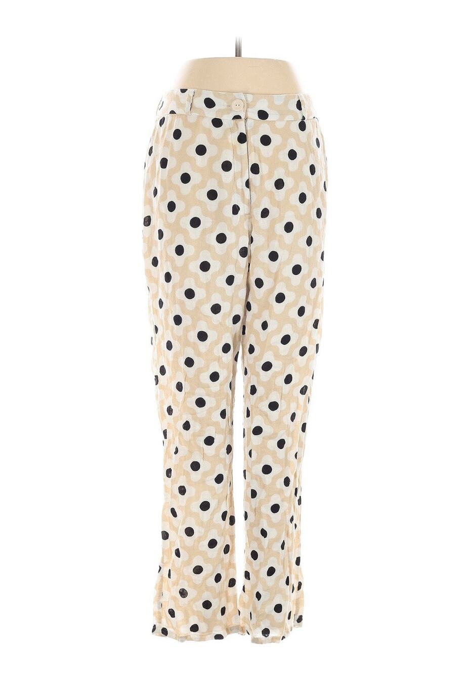 Dusen Dusen Tan Cream Printed Pants 6